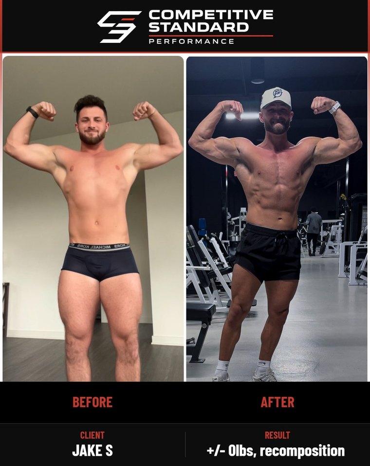 CSP client Jake S. transformation — full recomposition